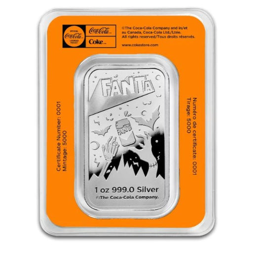 PAMP Fanta Halloween Silberbarren 1 oz 999 Silber farbig