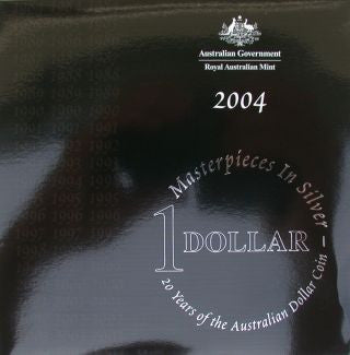 Australien Masterpieces in Silver 2004 20 Jahre Australischer Dollar 6 Münzen Silber PP