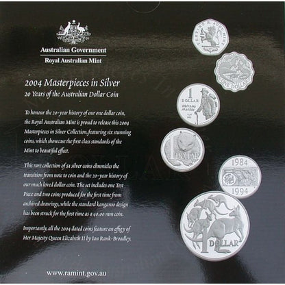 Australien - 78 Gramm Masterpieces 20 J. Australischer Dollar 2004