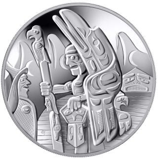 Kanada 30 Dollars 2005 Totempfahl Silber PP