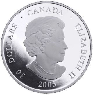 Kanada 30 Dollars 2005 Totempfahl Silber PP