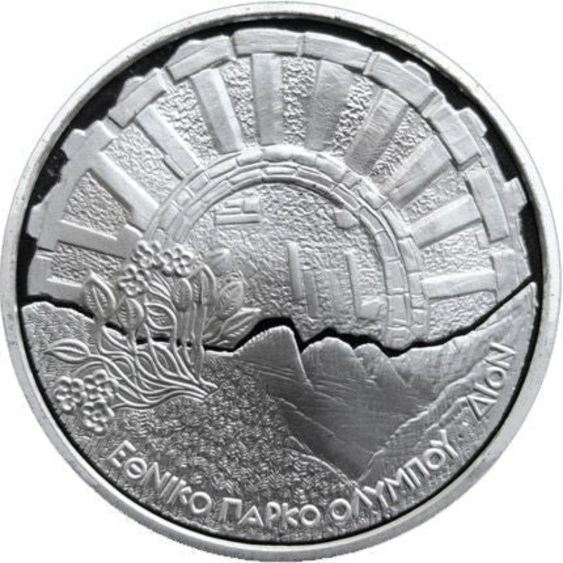 Griechenland 2x10 Euro 2006 Olympus Nationalpark Silber Proof
