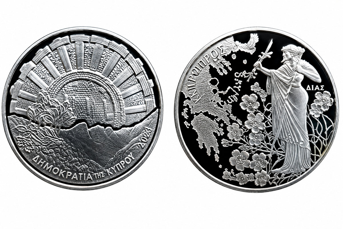 Griechenland 2x10 Euro 2006 Olympus Nationalpark Silber Proof