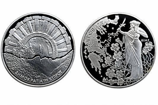 Griechenland 2x10 Euro 2006 Olympus Nationalpark Silber Proof