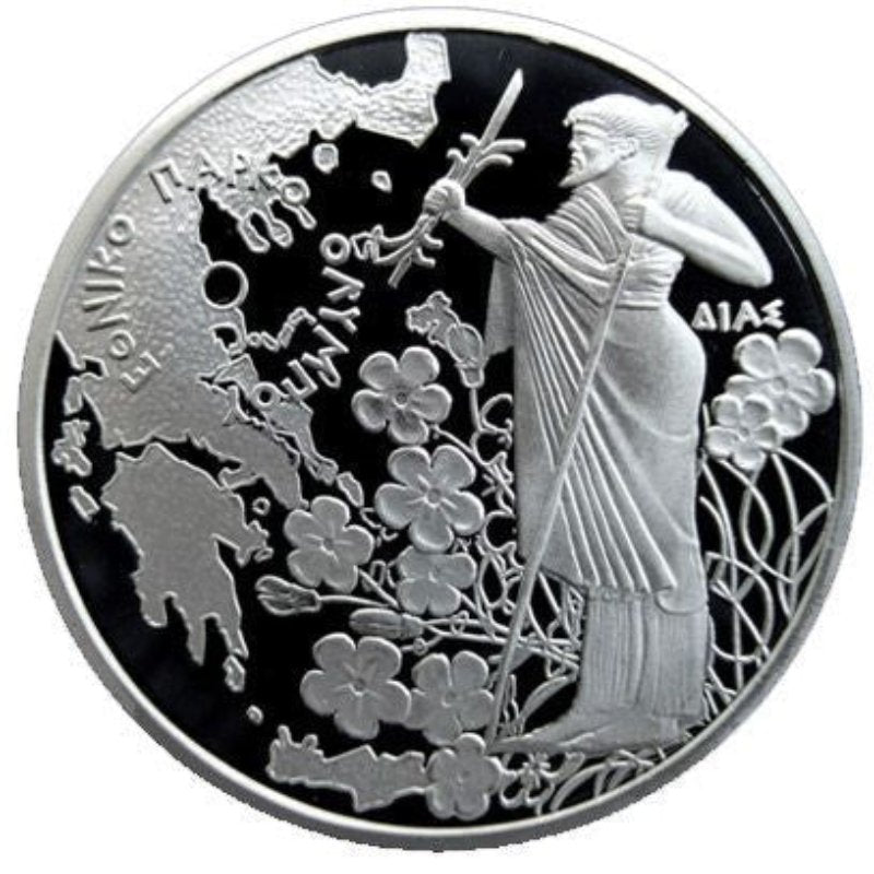 Griechenland 2x10 Euro 2006 Olympus Nationalpark Silber Proof
