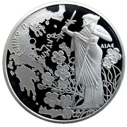 Griechenland 2x10 Euro 2006 Olympus Nationalpark Silber Proof