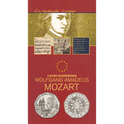 5 Euro Silber 2006 Wolfgang Amadeus Mozart hgh