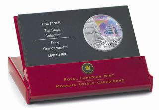Kanada 20 Dollars 2007 Segelschiff Brigantine Silber PP Hologramm