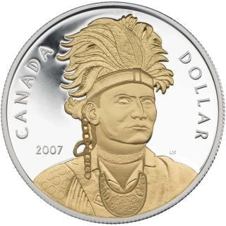 1 Dollar Thayendanegea: 25,18 g / 23,2915 g Feinsilber