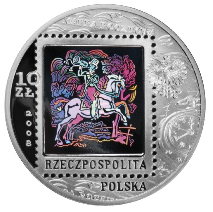 Polen - 450 Jahre Post Service 2008 Hologramm