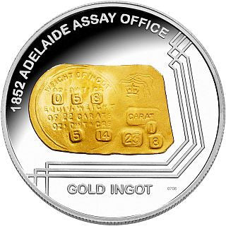 Australien 1 Dollar Silbermünze 2009 – Adelaide Assay Office 1852 – 1 oz Proof Silber

