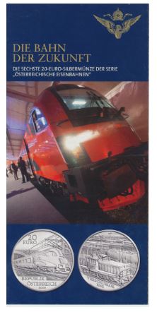 Österreich - Folder 2009 Bahn der Zukunft 20€