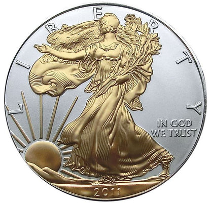USA - Silver Eagle 2011 gilded