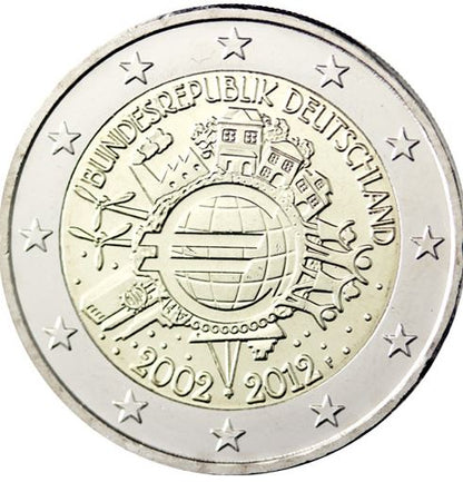 Deutschland 2€ 2012 - 10 Jahre Euro A