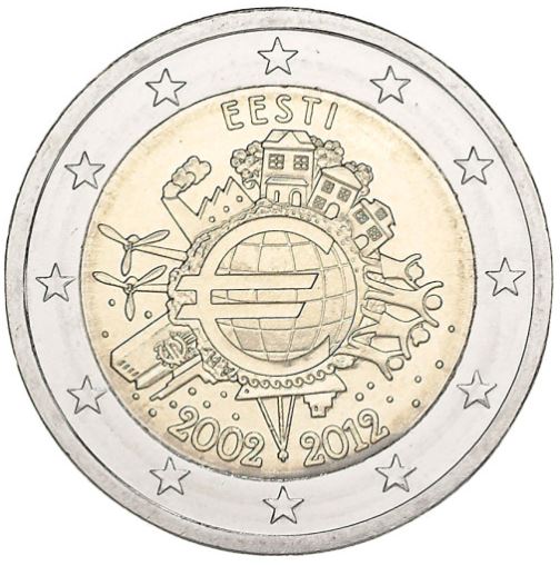 Estland 2€ 2012 - 10 Jahre Euro