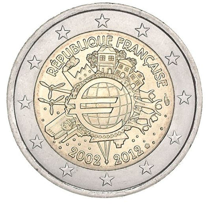 Frankreich 2€ 2012 - 10 Jahre Euro D