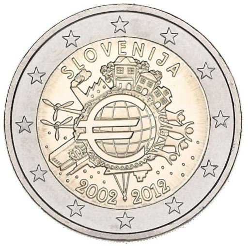 Slowenien 2€ 2012 - 10 Jahre Euro