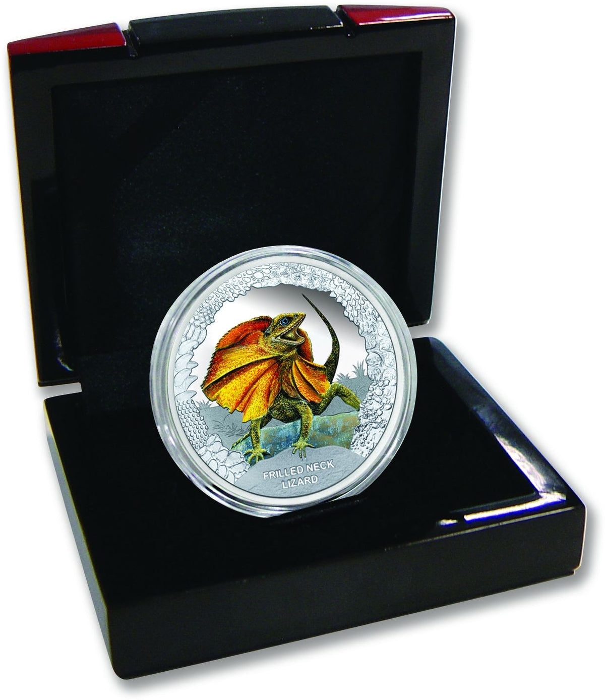 Tuvalu Kragenechse 2013 1 oz Silber farbig Proof