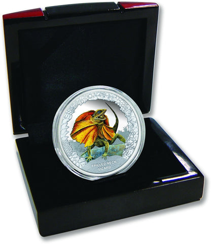 Tuvalu Kragenechse 2013 1 oz Silber farbig Proof