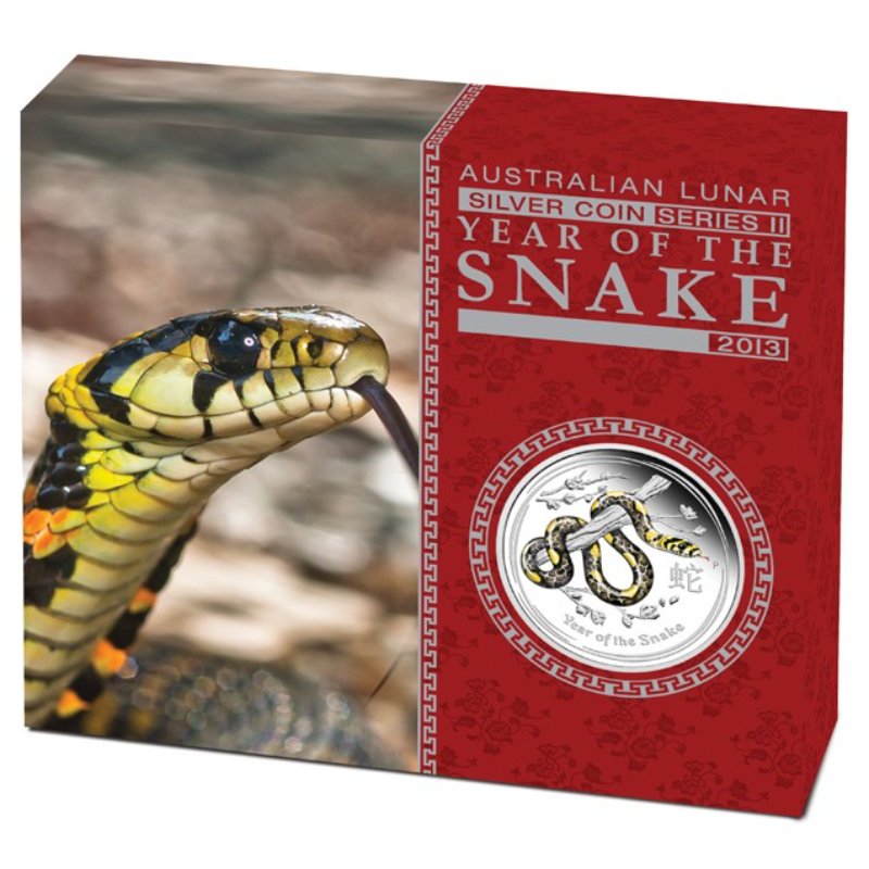 Australien - Lunar II 0,5 oz Schlange 2013 PP Color