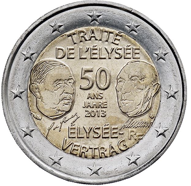 Frankreich 2€ 2013 - Elysèe Vertrag