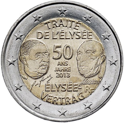 Frankreich 2€ 2013 - Elysèe Vertrag