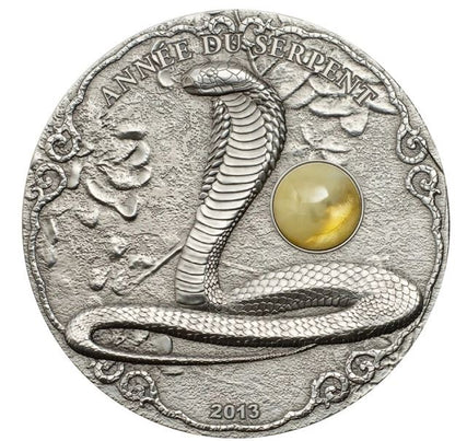Togo - 2oz Lunar Schlange 2013 Antik Finish - Edelmetalle Koitz GnbR