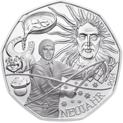 5 Euro Silber 2013 Neujahrsmünze 2014