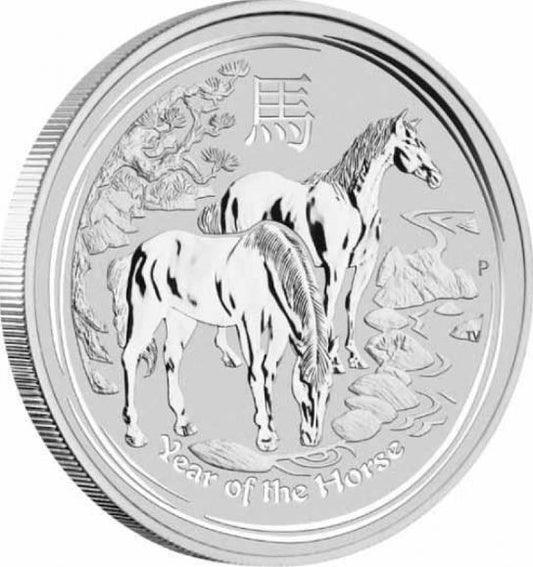 Australien Lunar II - 2 Unzen 2014 Pferd - Edelmetalle Koitz GnbR