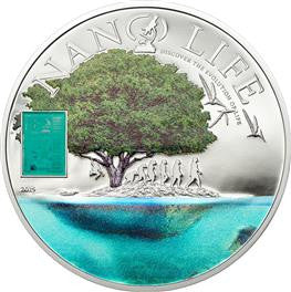 Cook Islands Nano Life 2015 10 Dollar Silber mit Nano-Chip
