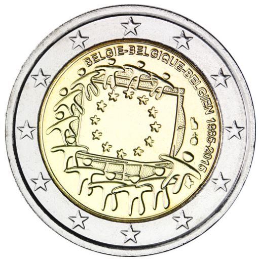 Belgien 2€ 2015 - 30 Jahre Europaflagge