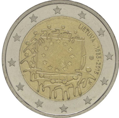 Litauen 2€ 2015 - 30 Jahre Europaflagge