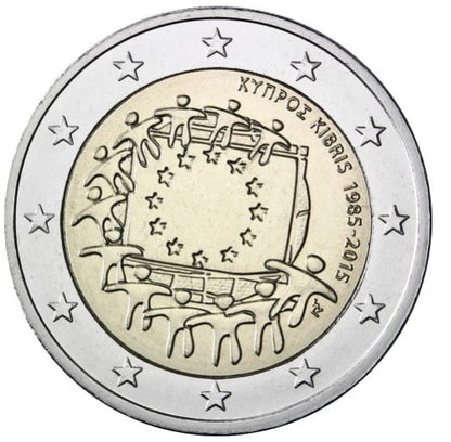 Zypern 2€ 2015 - 30 Jahre Europaflagge