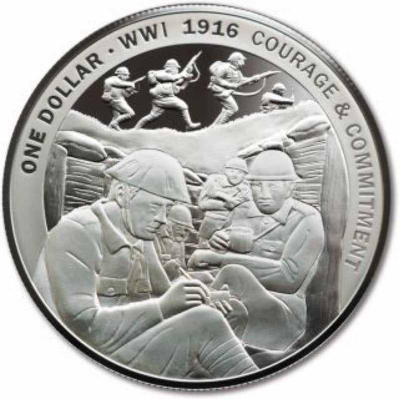 1 Dollar 2016 Schlacht an der Somme – Neuseeland Silber PP