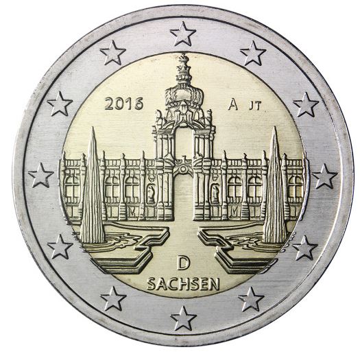 Deutschland 2€ 2016 - Dresdner Zwinger F