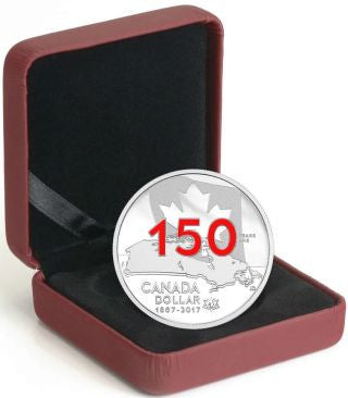 Kanada 1 Dollar 2017 Heimat und Vaterland Special Edition emailliert Silber PP