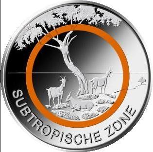 Deutschland 5€ 2018 - Subtropische Zone  F