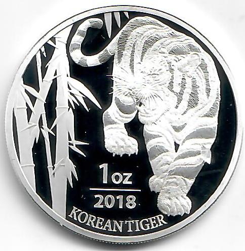 Südkorea - Koreanischer Tiger 2018 - Edelmetalle Koitz GnbR