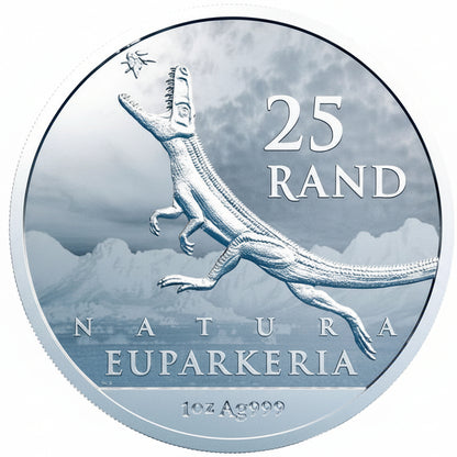 Südafrika Euparkeria 2019 1 oz Silbermünze 25 Rand South African Mint