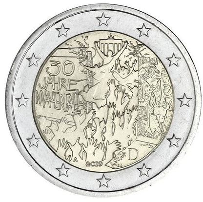 Deutschland 2€ 2019 - Mauerfall  Set A-J