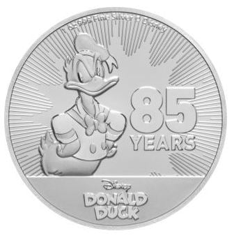 1 oz Silbermünze Donald Duck 2019 – 85 Jahre Jubiläum, Niue, New Zealand Mint

