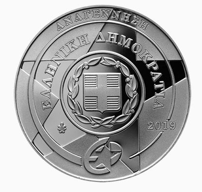Griechenland - 10€ Renaissance mit Europastern PP 2019 - Edelmetalle Koitz GnbR