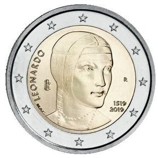 Italien 2€ 2019 - Leonardo da Vinci