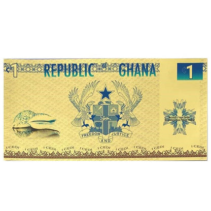 Ghana 1 Cedi Liberty Goldnote 1/1000oz