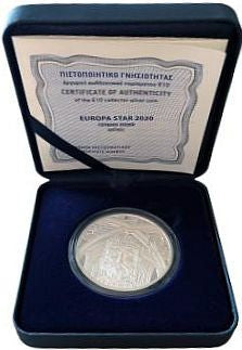 Griechenland Gothik 2020 10 Euro Silber farbig Proof Europastern