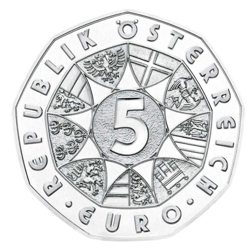5 Euro Silber 2005 Europahymne hgh