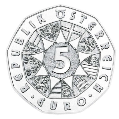 5 Euro Silber 2005 Europahymne hgh
