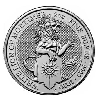 Großbritannien - 2oz Queens Lion 2020 - Edelmetalle Koitz GnbR