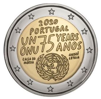 Portugal 2€ 2020 - 75 Jahre Vereinte Nationen