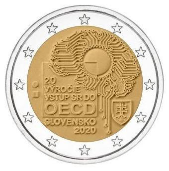 Slowakei 2€ 2020 - 20 J. Mitglied OECD